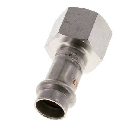 Press Fitting - 15mm Hembra & Rp 3/4'' Hembra - Acero Inoxidable
