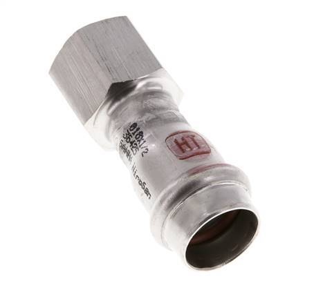 Press Fitting - 18mm Hembra & Rp 1/2'' Hembra - Acero Inoxidable