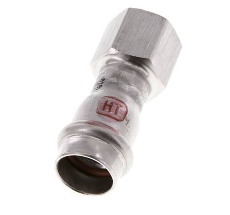 Press Fitting - 18mm Hembra & Rp 1/2'' Hembra - Acero Inoxidable