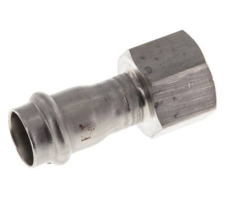 Press Fitting - 18mm Hembra & Rp 3/4'' Hembra - Acero Inoxidable