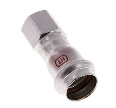 Press Fitting - 22mm Hembra & Rp 1/2'' Hembra - Acero Inoxidable