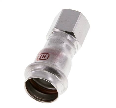 Press Fitting - 22mm Hembra & Rp 1/2'' Hembra - Acero Inoxidable