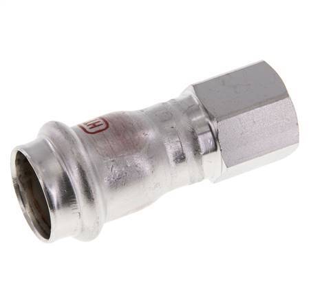 Press Fitting - 22mm Hembra & Rp 1/2'' Hembra - Acero Inoxidable
