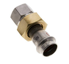 Union Press Fitting - 22mm Hembra & Rp 3/4'' Hembra - Acero Inoxidable Junta Plana