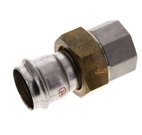 Union Press Fitting - 35mm Hembra & Rp 1-1/4'' Hembra - Acero Inoxidable Junta Plana
