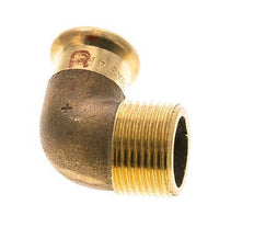 Accesorio a presión codo de 90 grados - 18 mm hembra y R 3/4'' macho - Aleación de cobre