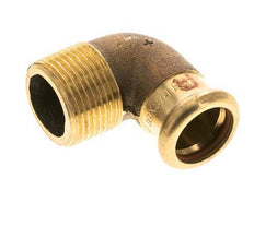 Accesorio a presión codo de 90 grados - 18 mm hembra y R 3/4'' macho - Aleación de cobre