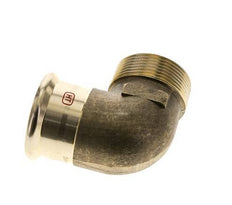 Accesorio a presión codo de 90 grados - 42 mm hembra y R 1-1/2'' macho - Aleación de cobre