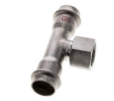 Tee Press Fitting - 22mm Hembra & Rp 3/4'' Hembra - Acero Inoxidable