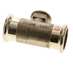 Tee Press Fitting - 35mm Hembra & Rp 1/2'' Hembra - Acero Inoxidable