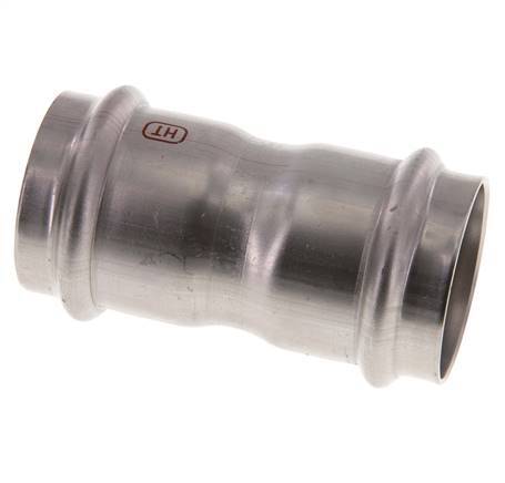 Racor a presión - 42 mm hembra - Acero inoxidable