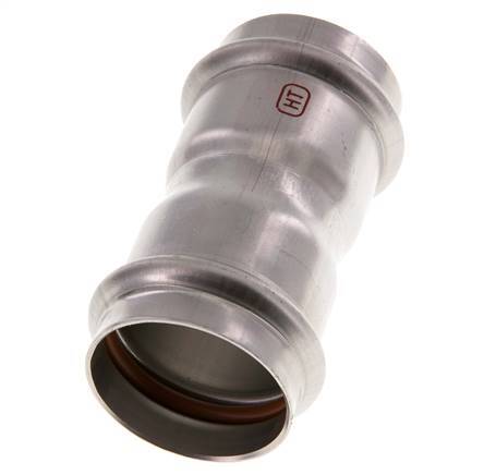 Racor a presión - 42 mm hembra - Acero inoxidable