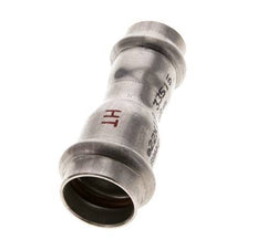 Racor a presión - 18 mm hembra y 22 mm - Acero inoxidable