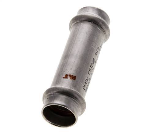 Press Fitting - 18mm Hembra - Acero Inoxidable Largo
