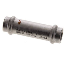 Press Fitting - 18mm Hembra - Acero Inoxidable Largo