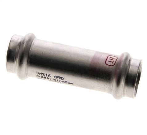 Press Fitting - 22mm Hembra - Acero Inoxidable Largo