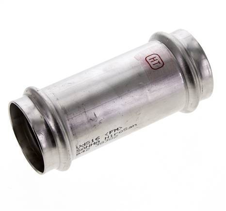 Racor a presión - 42mm Hembra - Acero inoxidable Largo