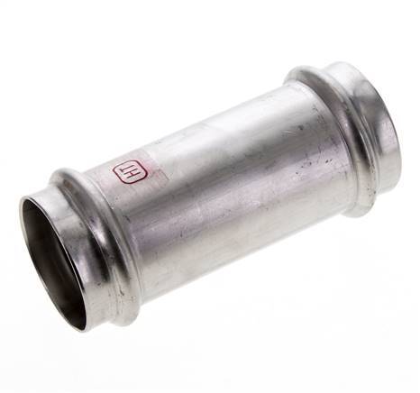 Racor a presión - 42mm Hembra - Acero inoxidable Largo