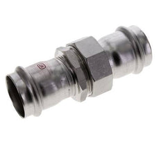 Unión Prensada - 42mm Hembra - Acero Inoxidable Junta Plana