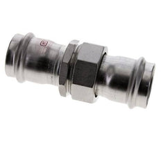 Unión Prensada - 42mm Hembra - Acero Inoxidable Junta Plana