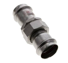 Unión Prensada - 42mm Hembra - Acero Inoxidable Junta Plana