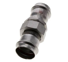 Unión Prensada - 42mm Hembra - Acero Inoxidable Junta Plana