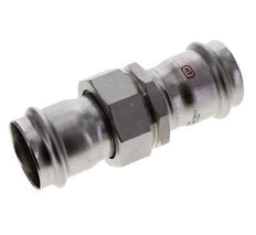 Unión Prensada - 42mm Hembra - Acero Inoxidable Junta Plana
