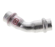 45deg Elbow Press Fitting - 15mm Female - Stainless Steel