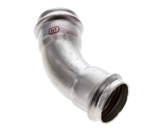 45deg Elbow Press Fitting - 35mm Female - Stainless Steel