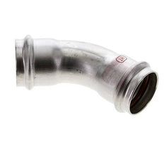 45deg Elbow Press Fitting - 35mm Female - Stainless Steel