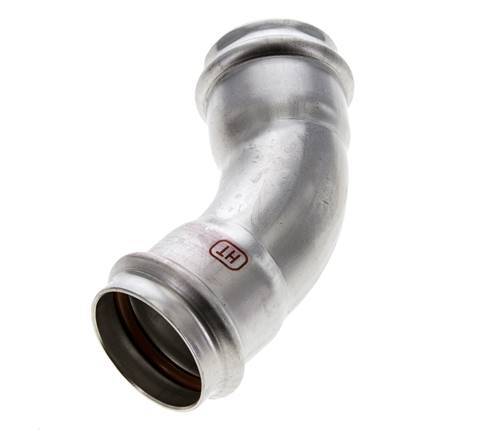 45deg Elbow Press Fitting - 35mm Female - Stainless Steel