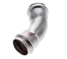 45deg Elbow Press Fitting - 35mm Female - Stainless Steel