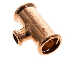 Tee Press Fitting - 15mm Female & 28mm - Copper alloy