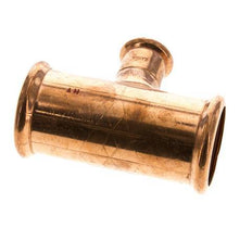 Tee Press Fitting - 22mm Female & 42mm - Copper alloy