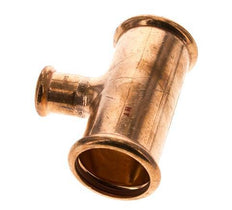Tee Press Fitting - 22mm Female & 42mm - Copper alloy