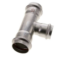 Tee Press Fitting - 35mm Female & 42mm - Stainless Steel