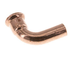 Accesorio a presión codo de 90 grados - 15 mm hembra y 15 mm macho - Aleación de cobre