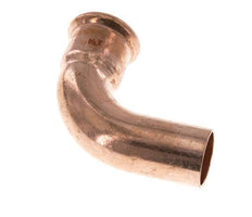 Accesorio a presión codo de 90 grados - 28 mm hembra y 28 mm macho - Aleación de cobre