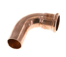 Accesorio a presión codo de 90 grados - 28 mm hembra y 28 mm macho - Aleación de cobre