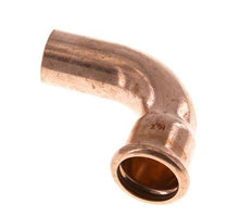 Accesorio a presión codo de 90 grados - 28 mm hembra y 28 mm macho - Aleación de cobre