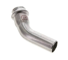 Accesorio a presión codo de 45 grados - 22 mm hembra y 22 mm macho - Acero inoxidable