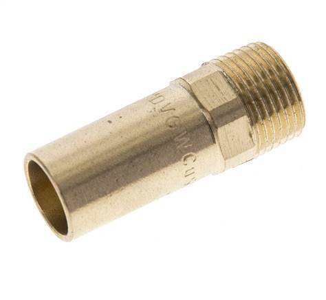 Press Fitting - 15mm Macho & R 3/8'' Macho - Aleación de cobre