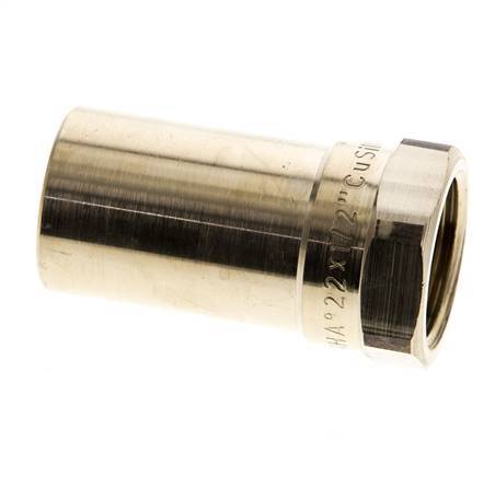 Press Fitting - 22mm Macho & Rp 1/2'' Hembra - Aleación de cobre