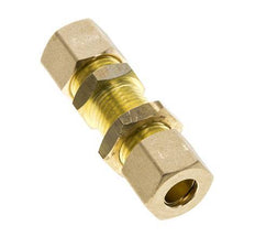Racor de compresión recto pasamuros de latón de 10 mm 95 bar DIN EN 1254-2