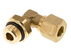 10mm & G3/8'' Brass Elbow Compression Fitting with Male Threads 95 bar NBR Adjustable DIN EN 1254-2