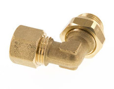 10mm & G3/8'' Brass Elbow Compression Fitting with Male Threads 95 bar NBR Adjustable DIN EN 1254-2