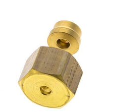 Racor de compresión recto de latón de 6 mm DN 1676 bar DIN EN 1254-2