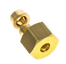 Accesorio de compresión recto de latón de 10 mm DN 1676 bar DIN EN 1254-2