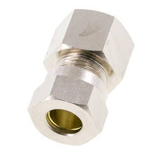 Accesorio de corte recto de latón niquelado 12L y G1/2'' con rosca hembra 75 bar ISO 8434-1