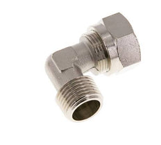 15L y R1/2'' Codo de latón niquelado con rosca macho 70 bar ISO 8434-1